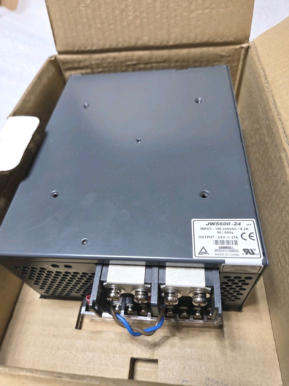 LAMBDA JWS600-24 SWITCHING POWER SUPPLY 24V NOB