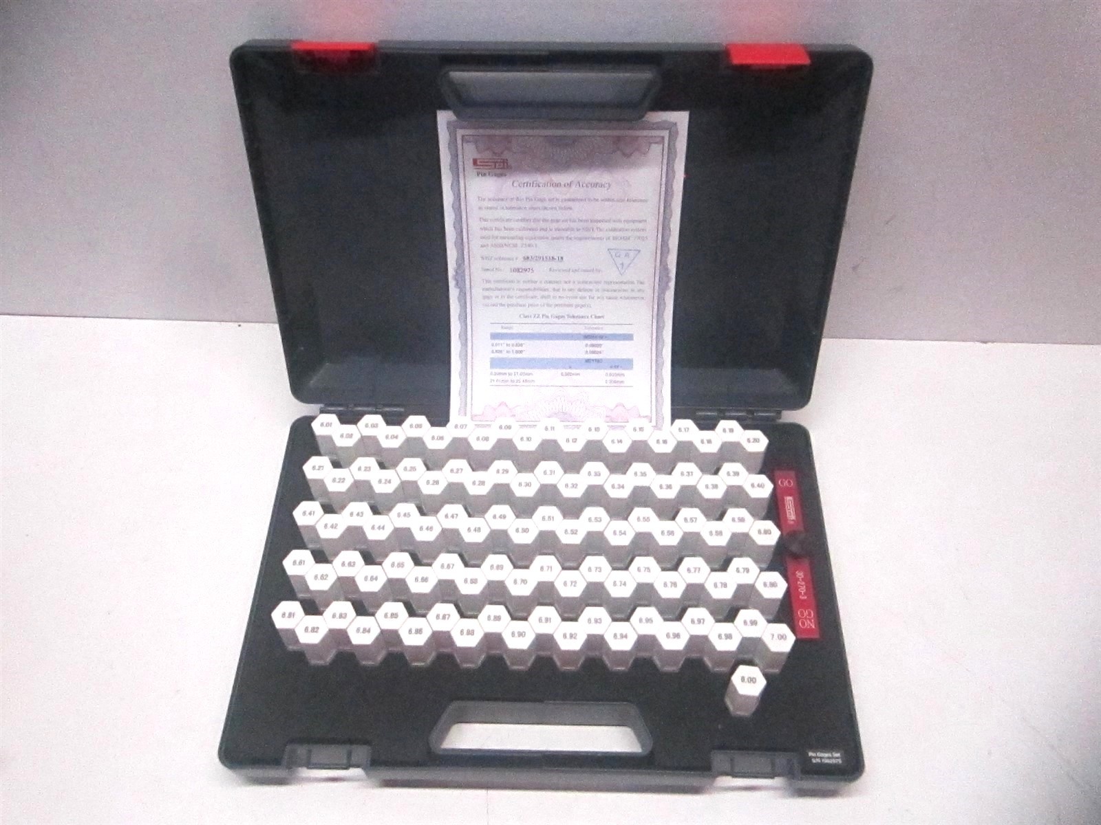SPI (616-62072) 0.2362 to 0.2756″ Class ZZ Plug Gage Set – 101 Pieces