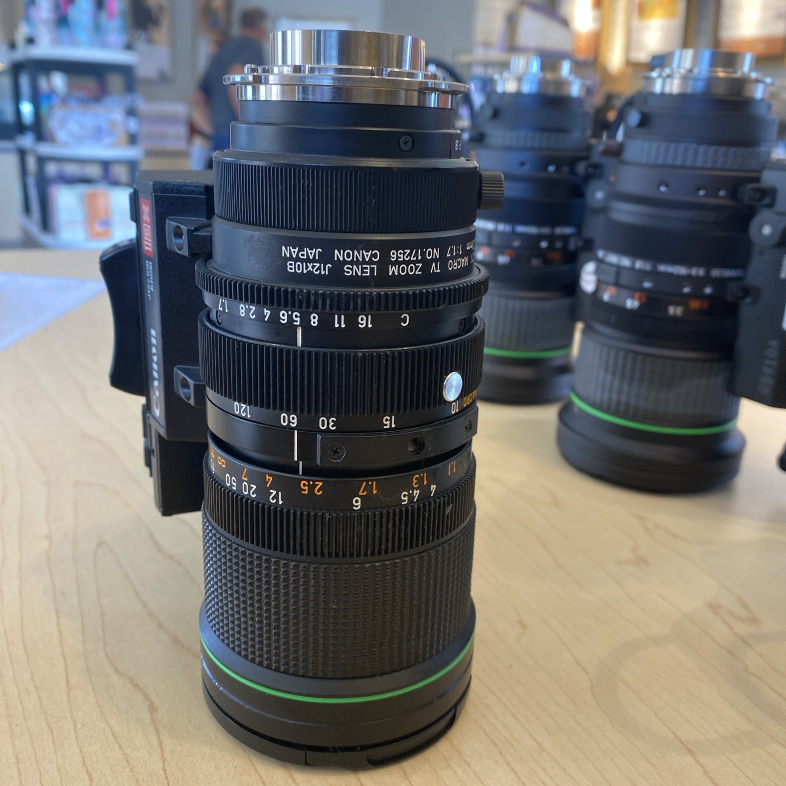 Canon Macro TV Zoom Lens J12X10B 10-120Mm 1:1.7 Servo J12x10B KRSM 12x Bx#1 L#24