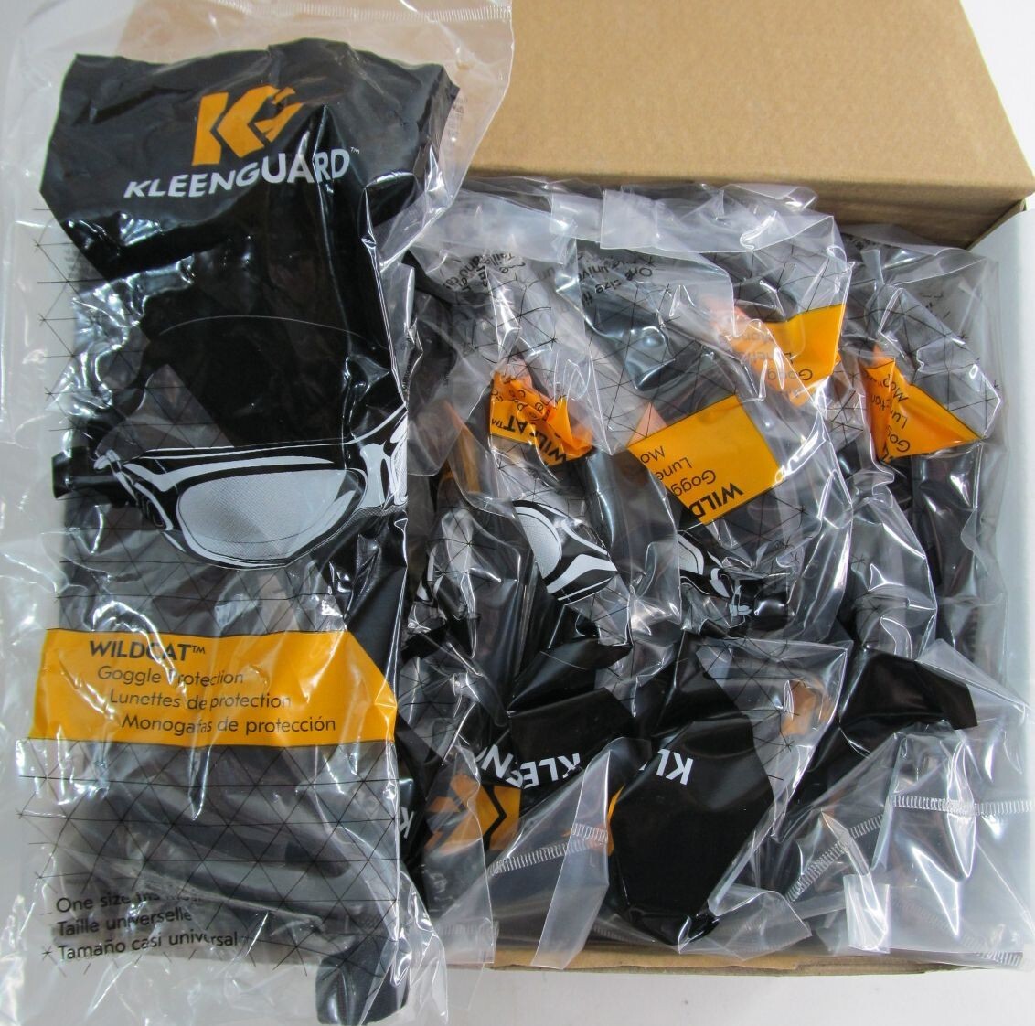 12-PACK KLEENGUARD WILDCAT 20525 ANTI-FOG FIREFIGHTER SAFETY GOGGLES CLEAR LENS