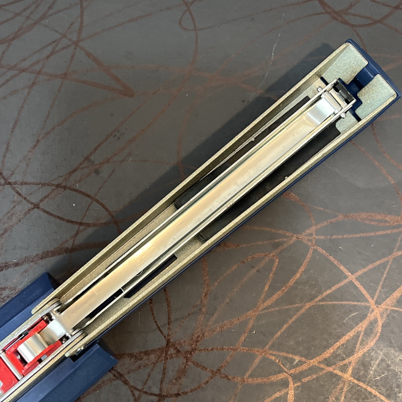 Vintage Bostitch Stapler Retro Blue Gray Model B III 3 USA