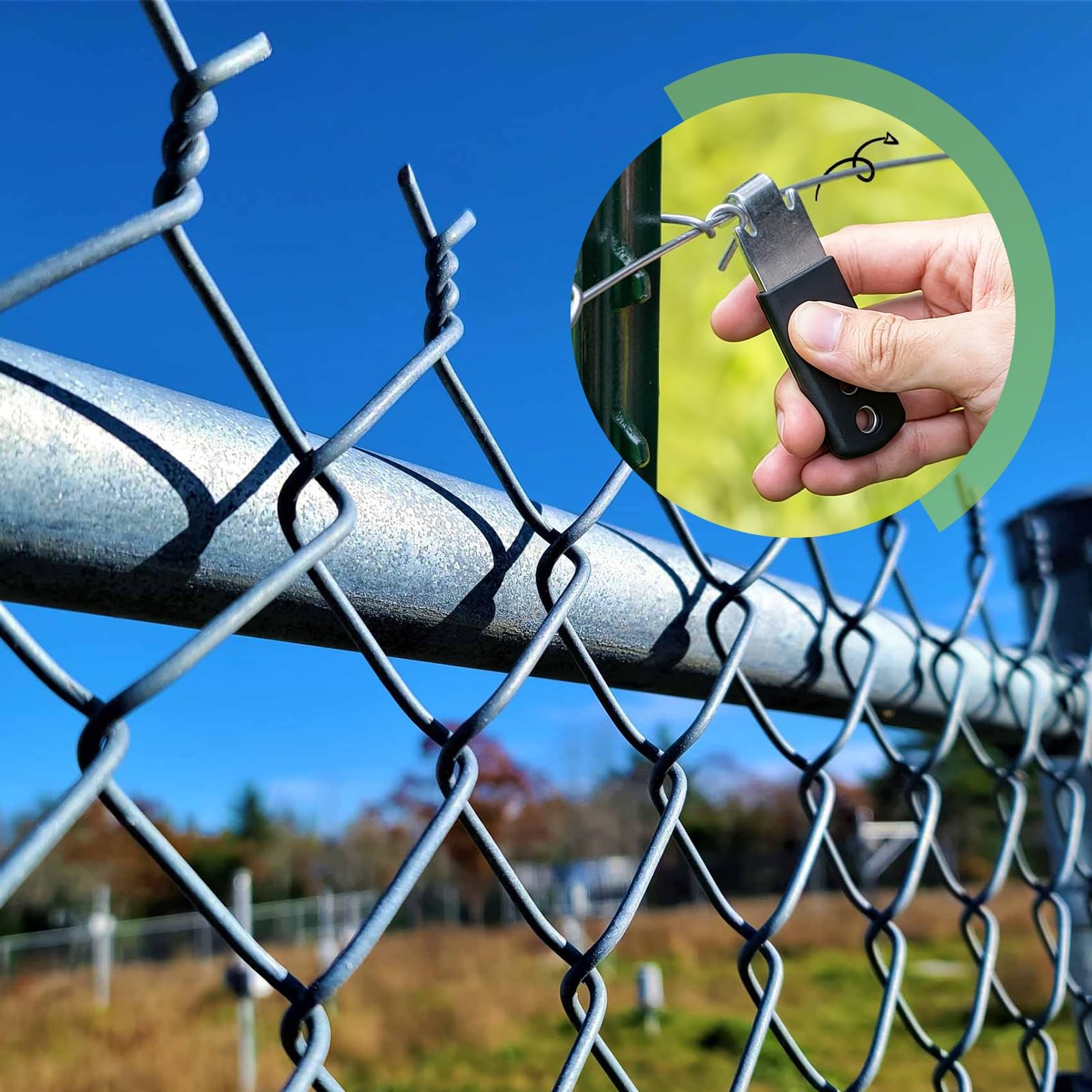 Heavy Duty Fence Wire Twister for T Post Clips – Stainless Steel T Post Winde…