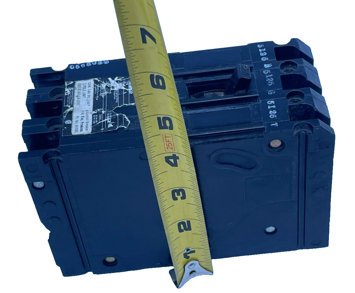 I-T-E Circuit Breaker 20 Amps 3 Pole 480 VAC E43B020