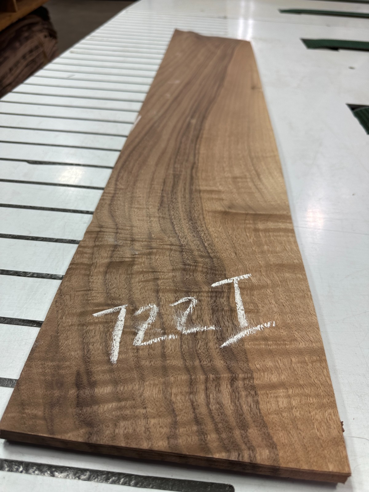 Walnut Raw Wood Veneer 2 sheets 42» x 8» 722i
