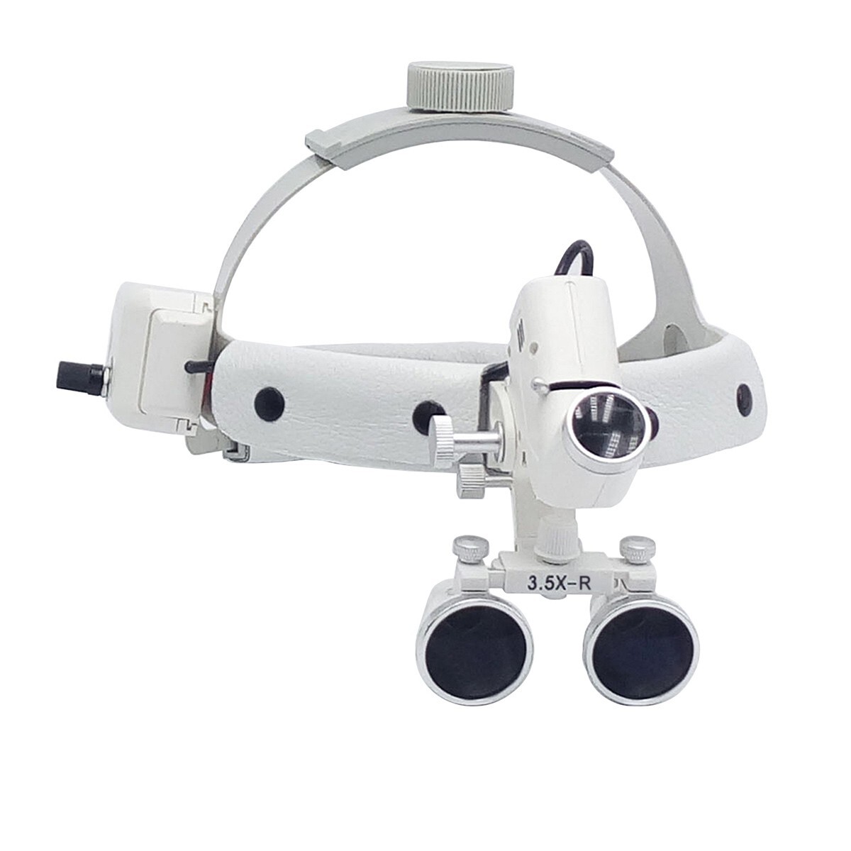 3.5X Dental Surgical Binocular Loupes Medical Headband Magnifier LED Headlight