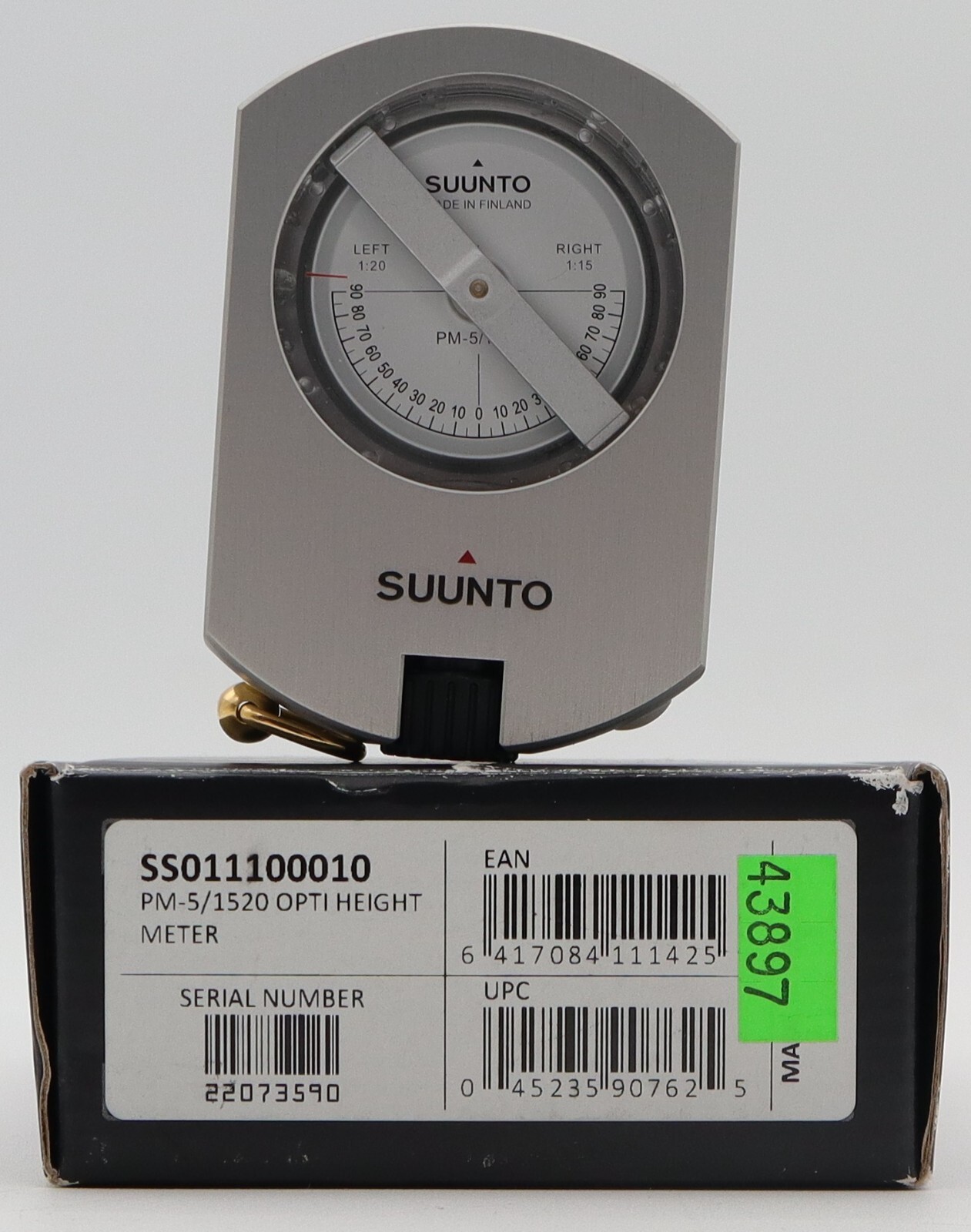 Suunto PM5/1520 Clinometer With 15M And 20M Scales Complete With Box