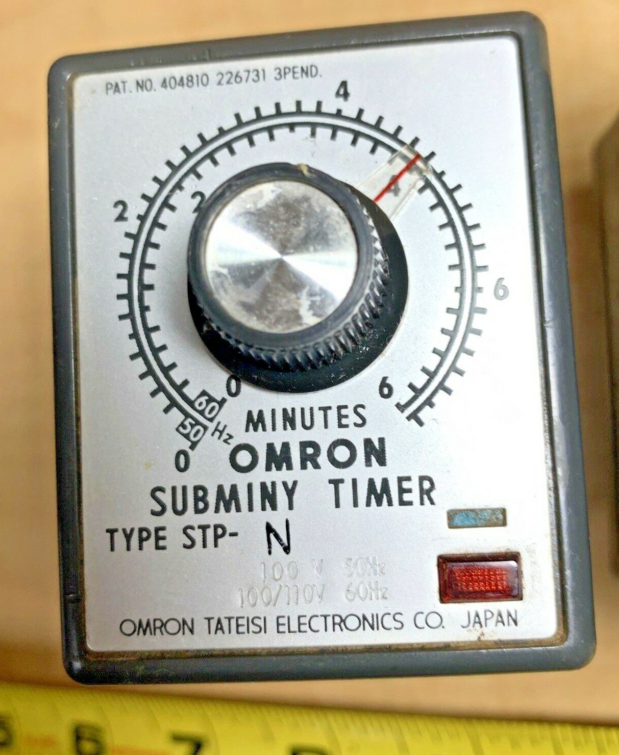 Lot of 2) Omron STP-N Subminy Timer – Adjustable 0-6 Minutes & 0-30 Minutes