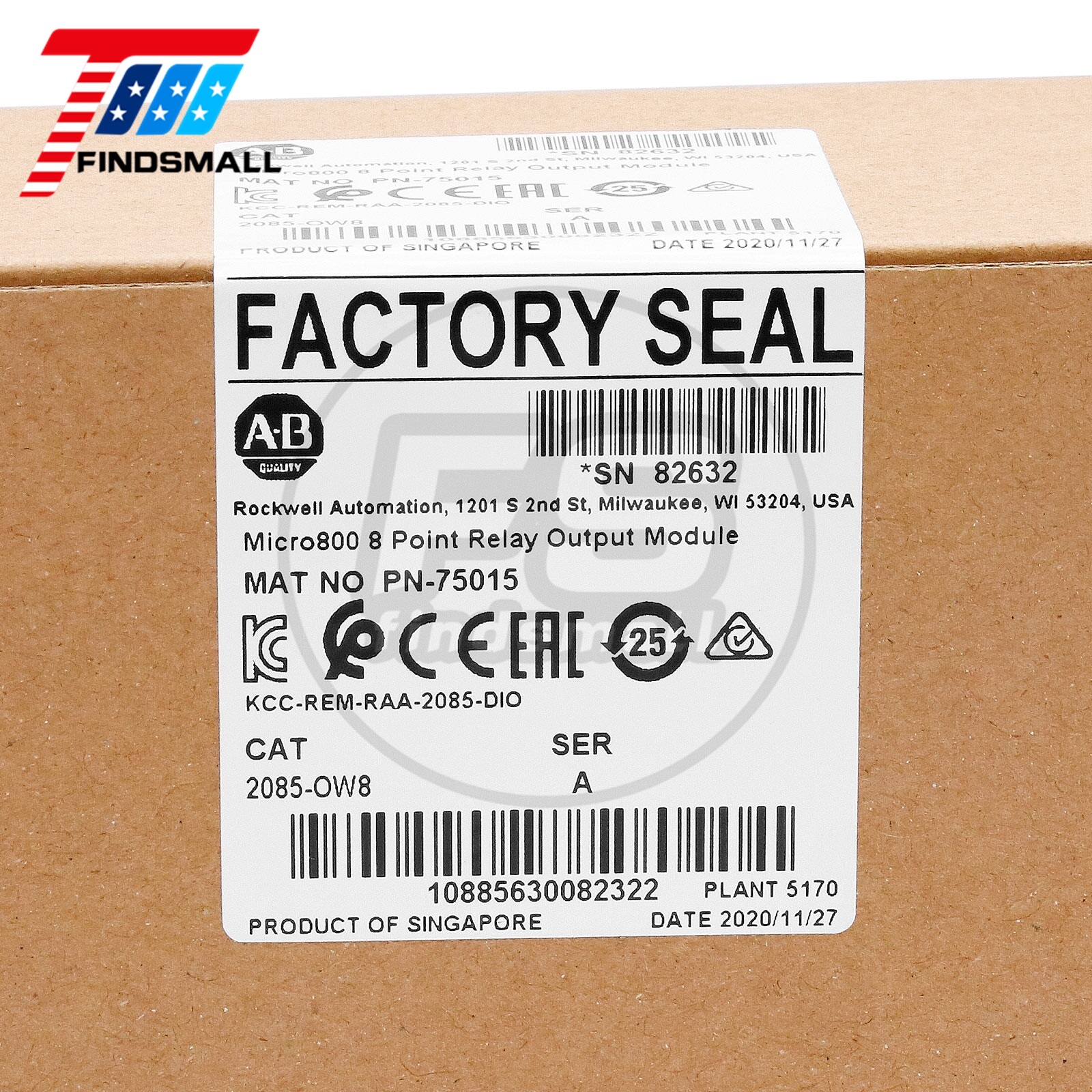 2022/23 AB 2085-OW8 Micro800 8 Point Relay Output Module
