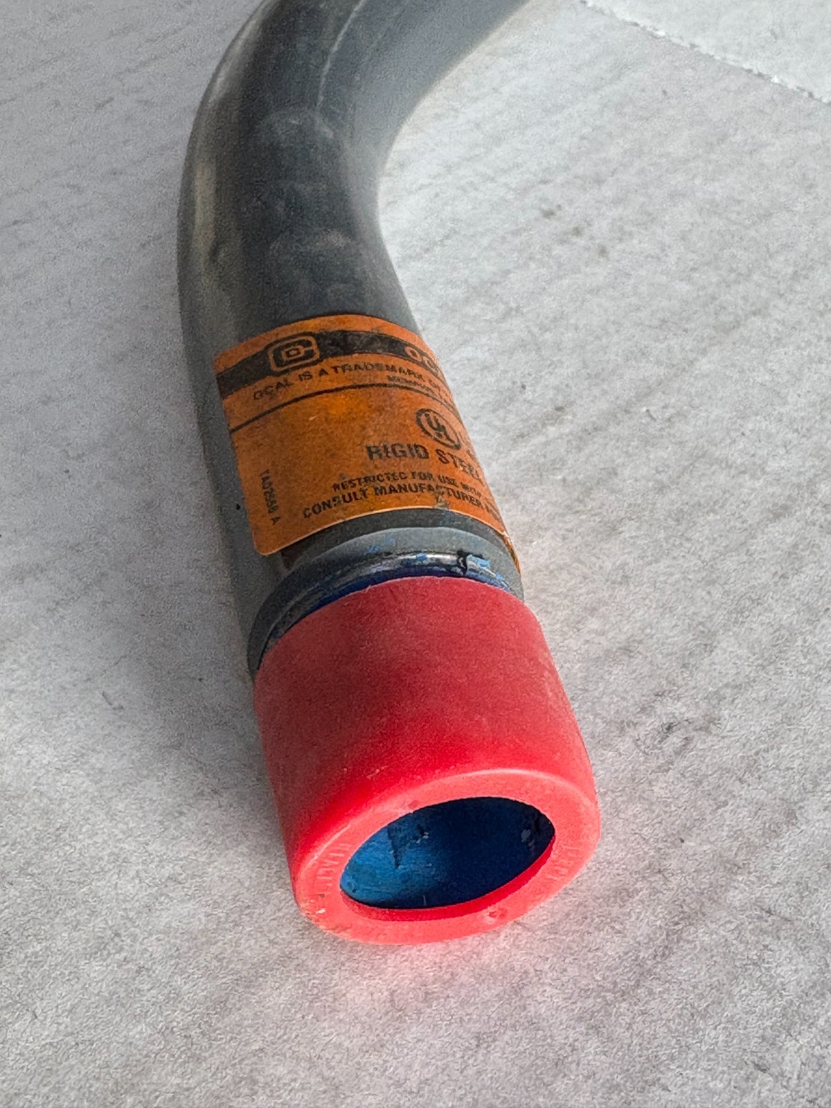 THOMAS & BETTS OCAL 3/4″ PVC COATED STEEL 45º ELBOW GRAY 45 DEGREE ELL3/445-B