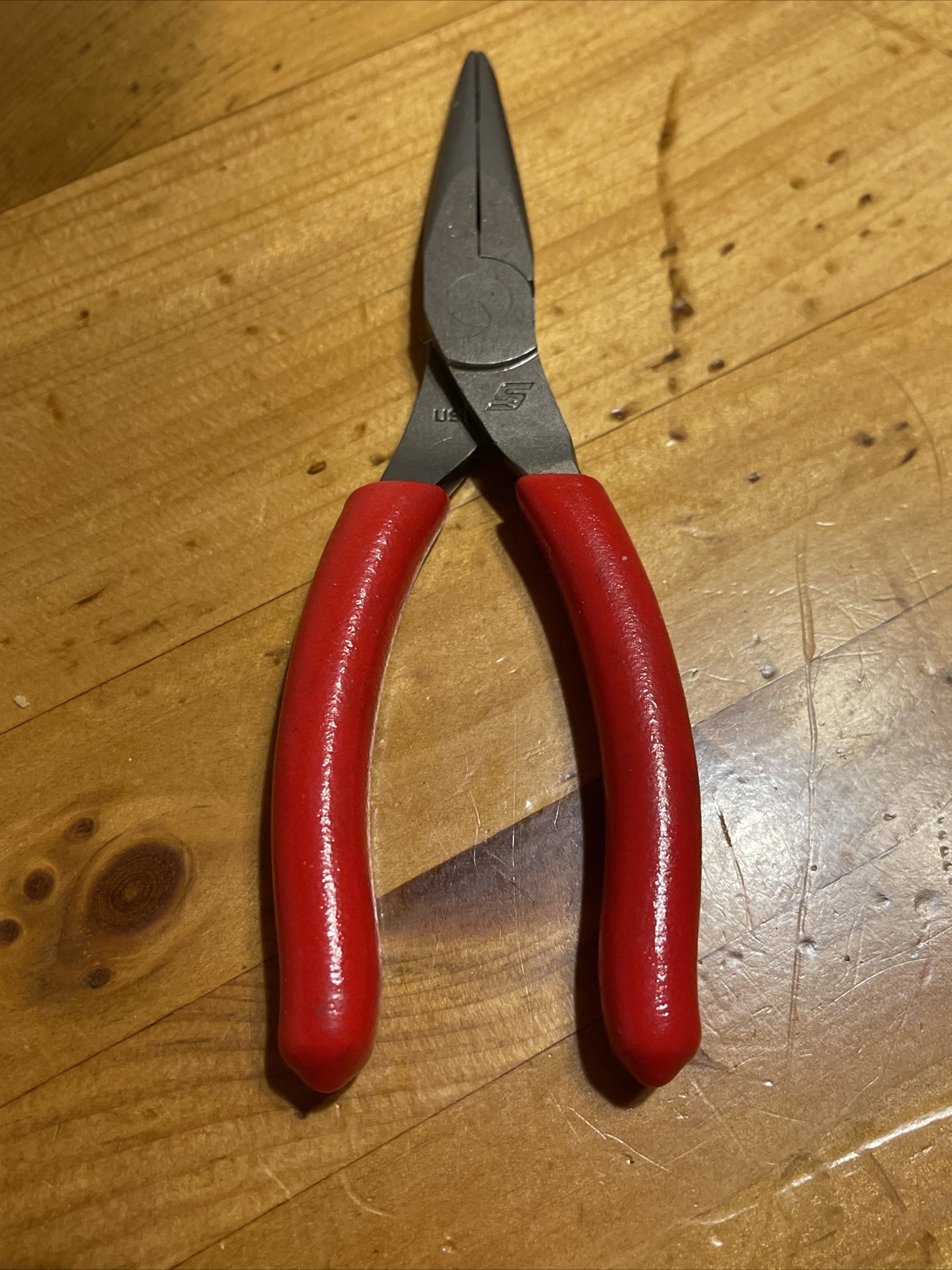 *NEW* Snap On 95ACF Needle Nose Pliers 6” RED Handle Pliers FREE SHIPPING