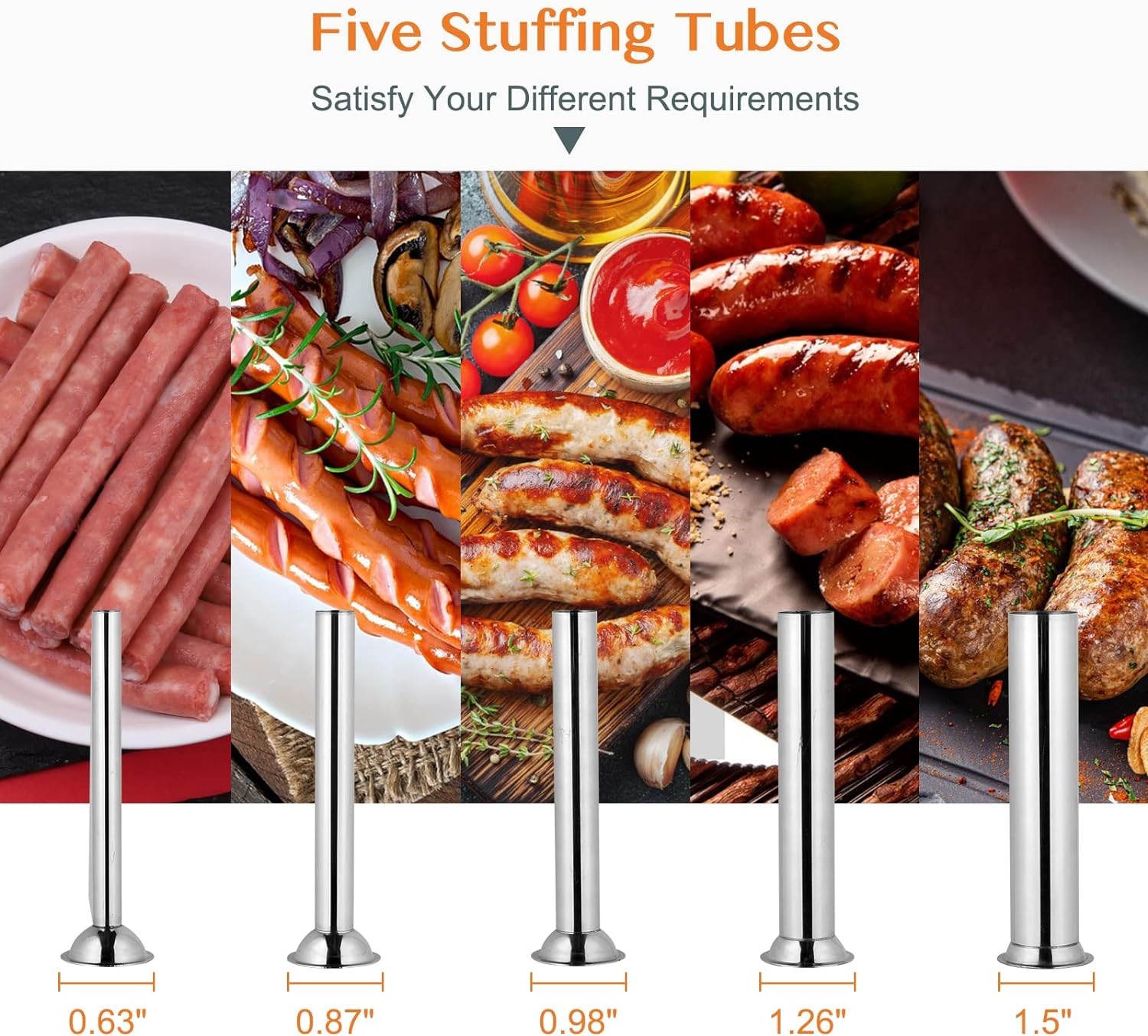 Vertical Electric Adjustable Speed Sausage Filler Stuffer, 15.4LBS/10L Capacity