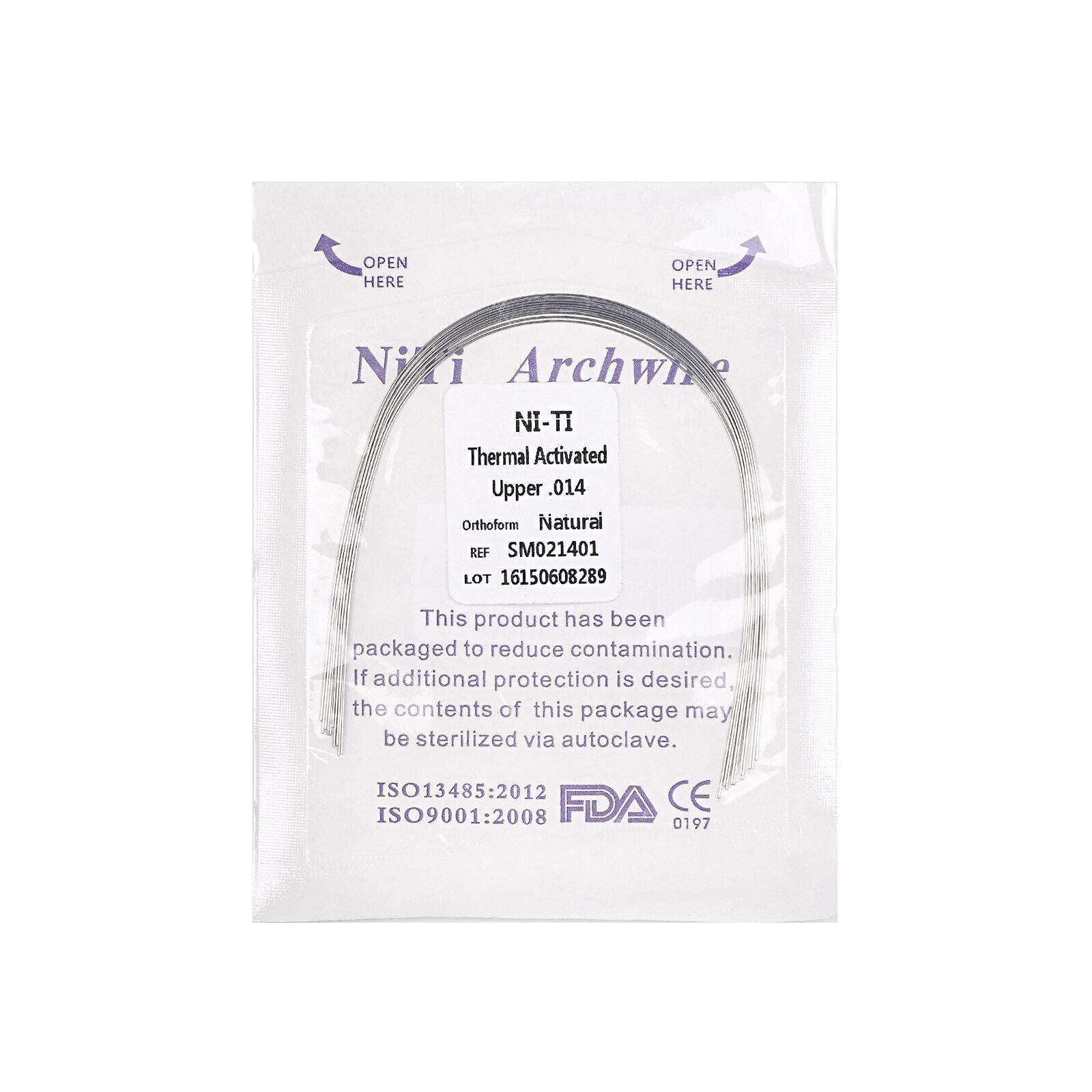 Dental Orthodontic Arch Wire Thermal Activated NiTi Archwire Round Rectangular