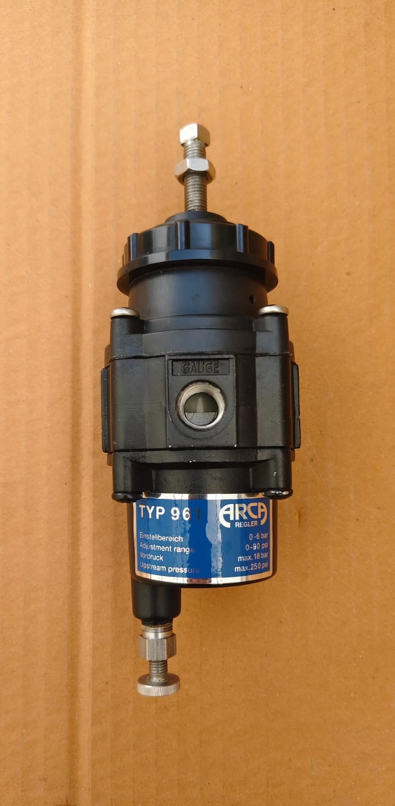 ARCA REGLER TYP 961 0-6 BAR / MAX.250 PSI