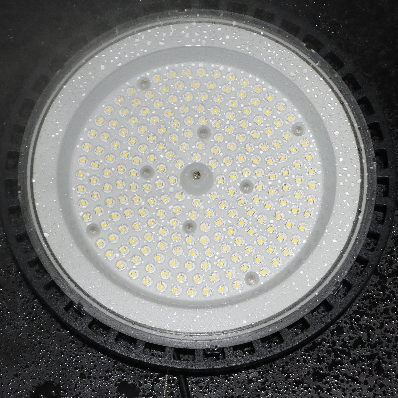 2 Pcs 150W 5000K With Safety Cord UFO LED High Bay Light Commercial Factory