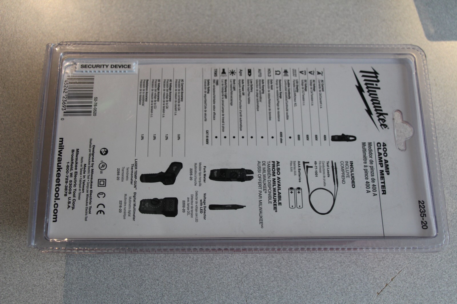 Milwaukee 2235-20 400 Amp 400A 600V AC/DC Clamp Meter NEW