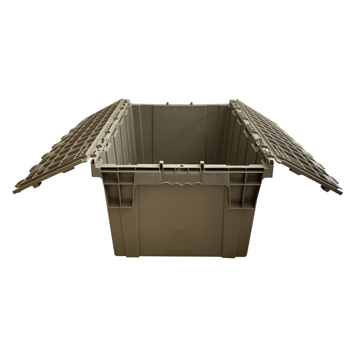 UBMOVE Handheld Attached Lid Container 25.3 x 16.3 x 13.9″ Gray
