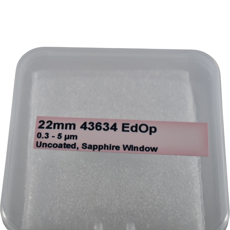 NEW Edmund Optics 43634 22mm Uncoated Sapphire Optical Window 0.3-5um 43-634