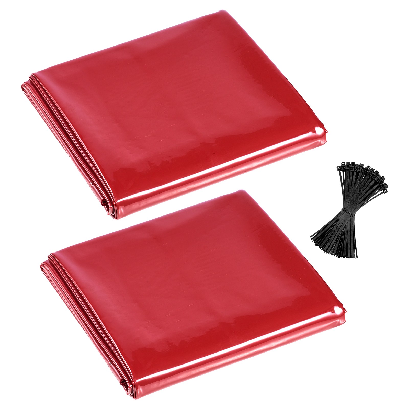 VEVOR 2PCS Welding Curtain 6 x 8FT Welding Screen Curtain Flame-Resistant Vinyl