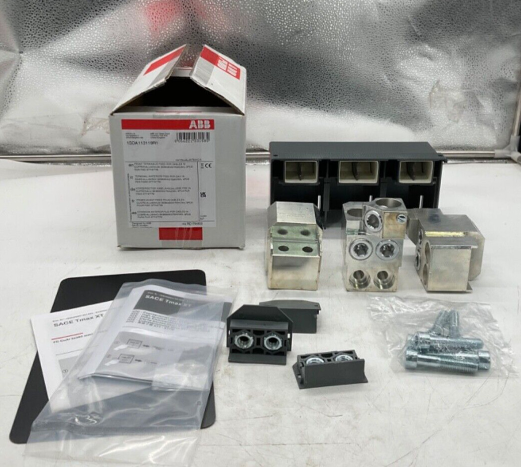 NEW ABB KXT7CUAL3X750KC-3 FRONT TERMINAL KIT 3X380MM2-750KCMIL 3PCS FOR XT7-XT7M
