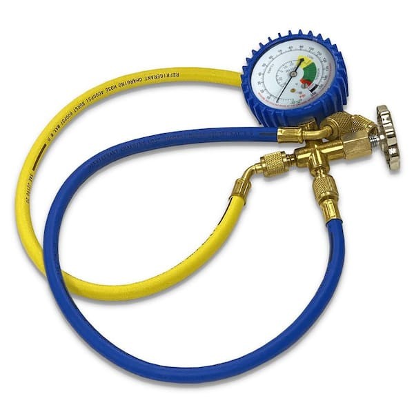 Mini Split R410a Low Side Suction Charging Service Gauge Hose Set. 5/16″ Port
