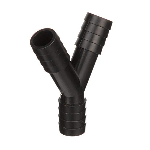 Seachoice 3-Way Y Fitting 3/4 in. ID Hose Barbed Black Plastic Connector 50-1823