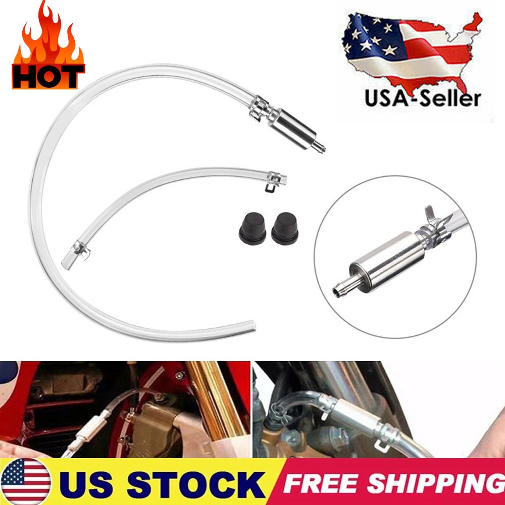 2x Brake Bleeder Hose – One Way Check Valve Tube Bleeding Tool Kit for;Car Moto
