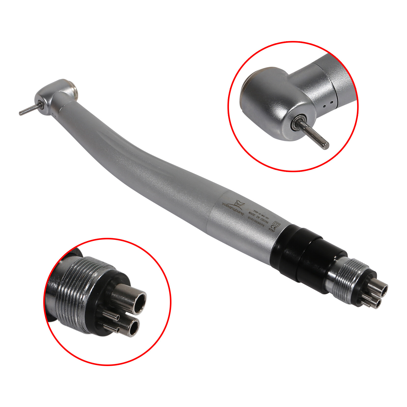 US Dental High/Fast Speed Turbine Handpiece 4Hole Quick Coupler fit NSK YBNKM Or