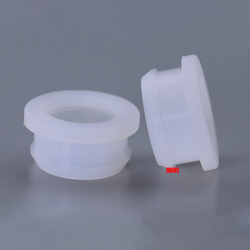 Clear Grommet Snap-On Open Silicon Rubber Hole Plug Bung Wire Cable Protect Bush