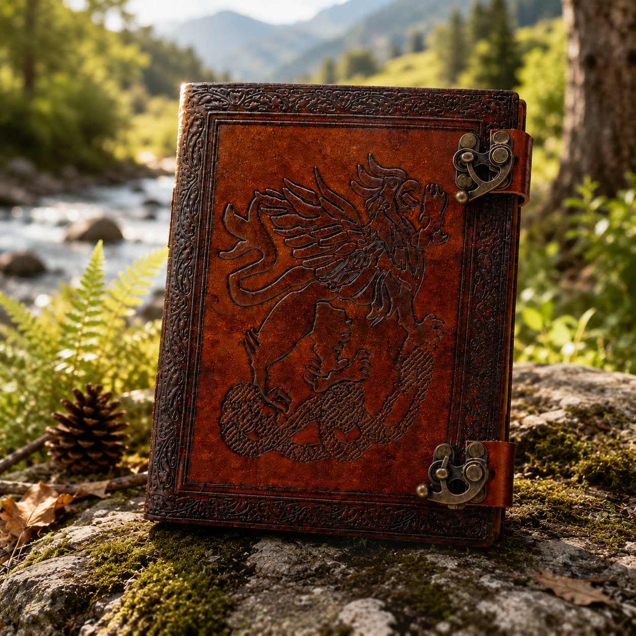 Rustic Genuine Leather Journal 6×8 Handmade Vintage Notebook for Writing