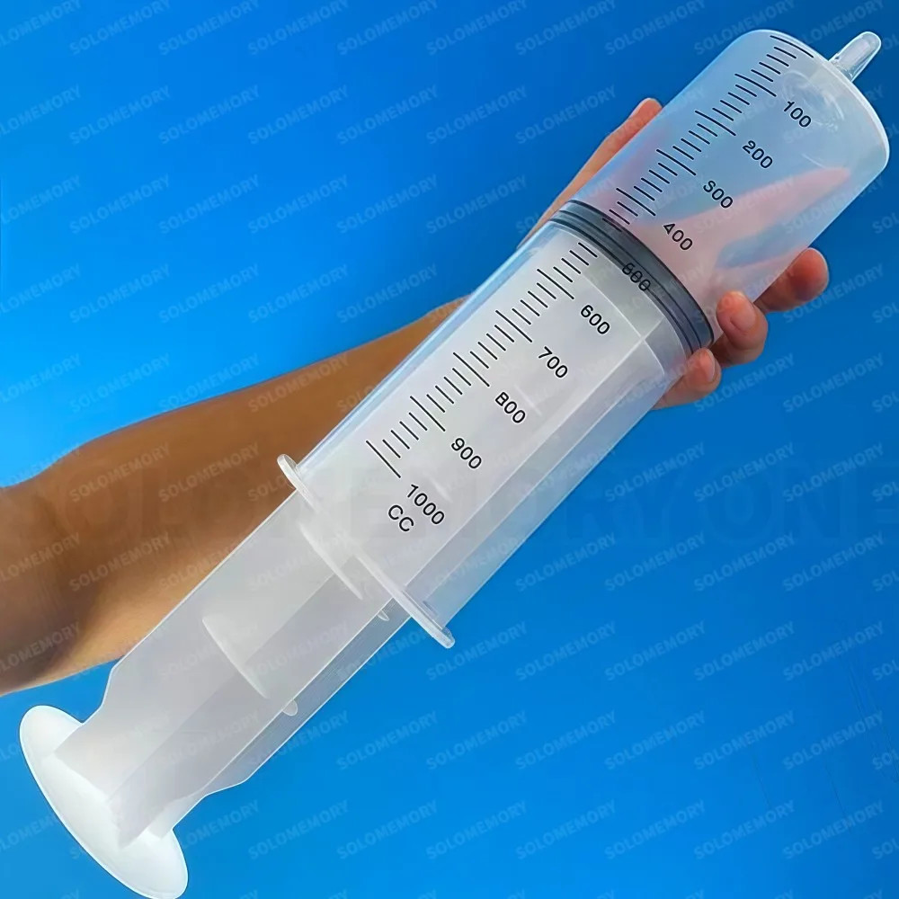 Plastic Syringe, Available in Capacities of 1000Ml, 550Ml, 350Ml, 200Ml, 100Ml,