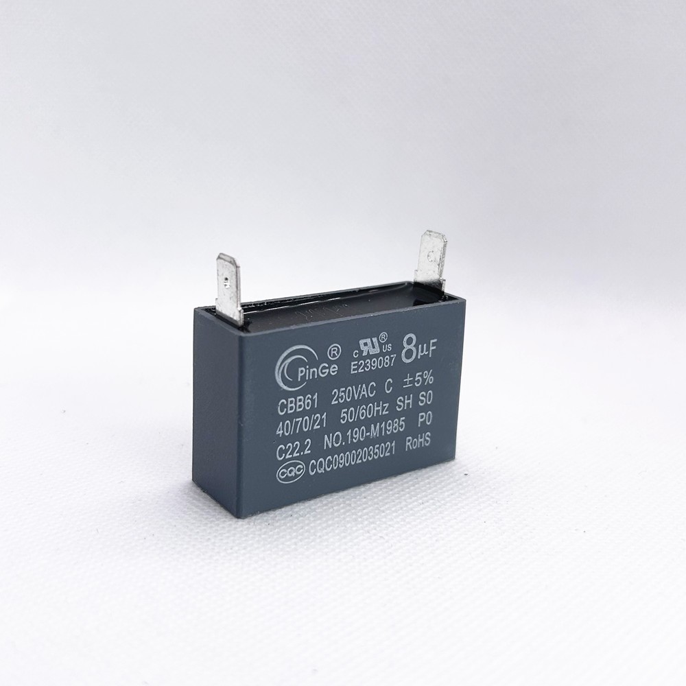 CBB61 250V 4/5/6/8/10/12/15/20/24/25 UF Fan Motor RUN Capacitor 2 PINS