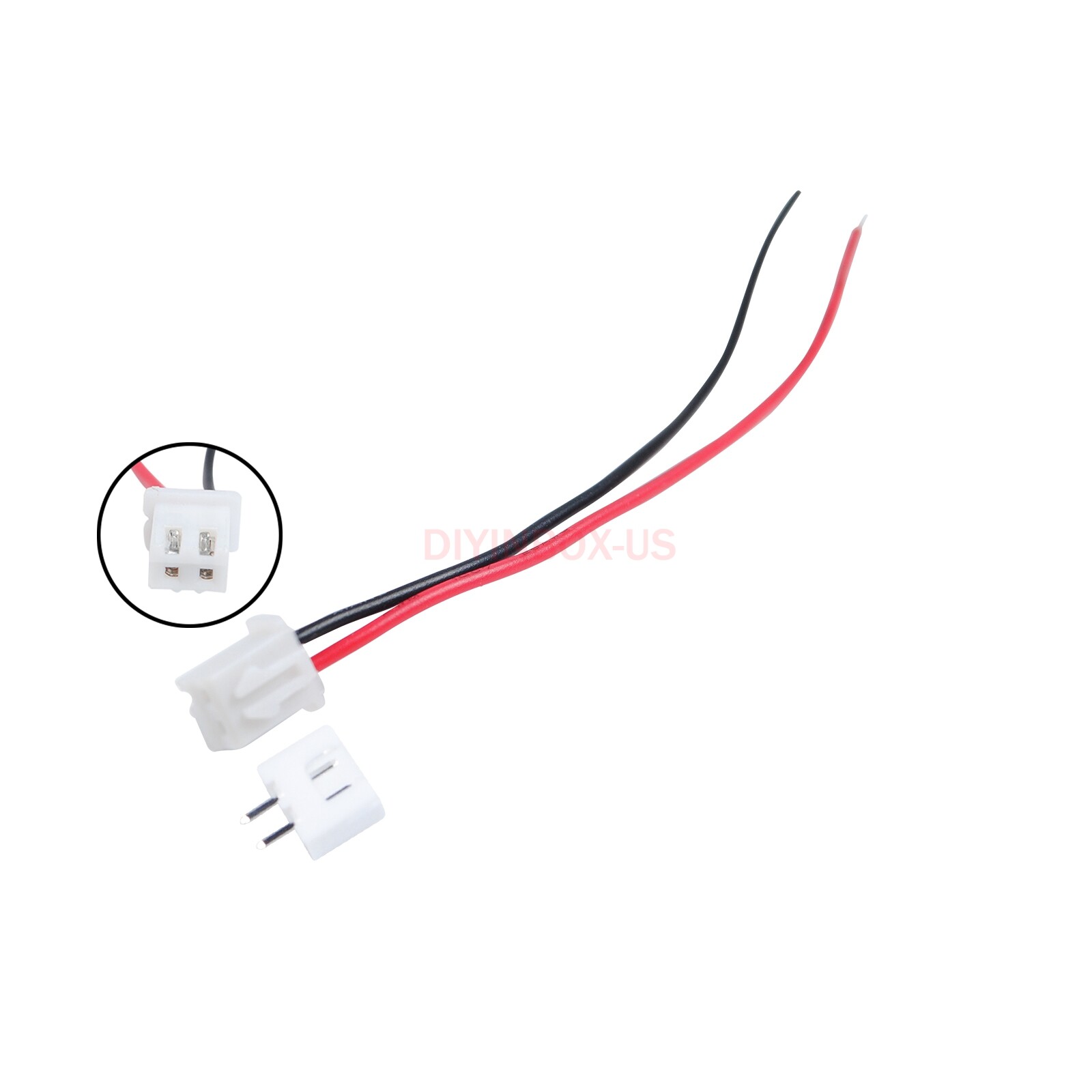 JST XH2.54mm 2 Pin Singleheaded Wire Cable Connector Set Male Female PCB USA!