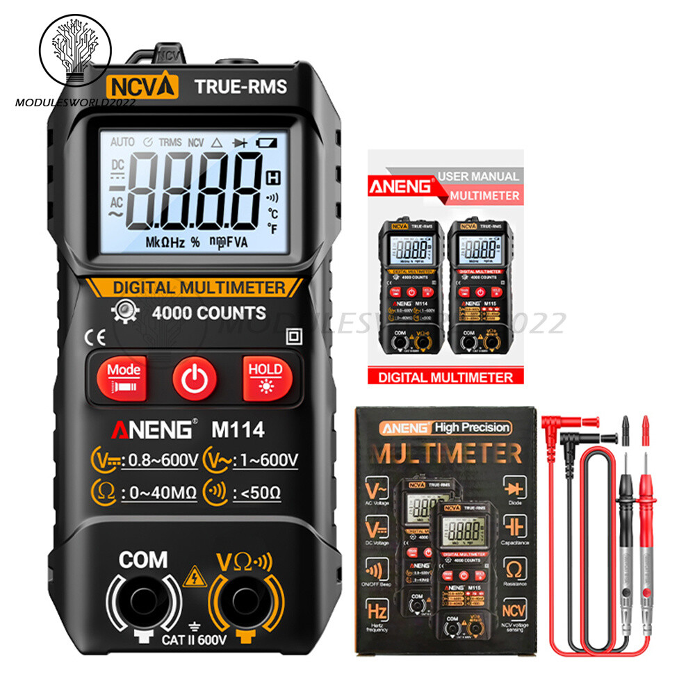 ANENG Digital Multimeter Automatic Voltmeter NCV Resistance Electrician Tester