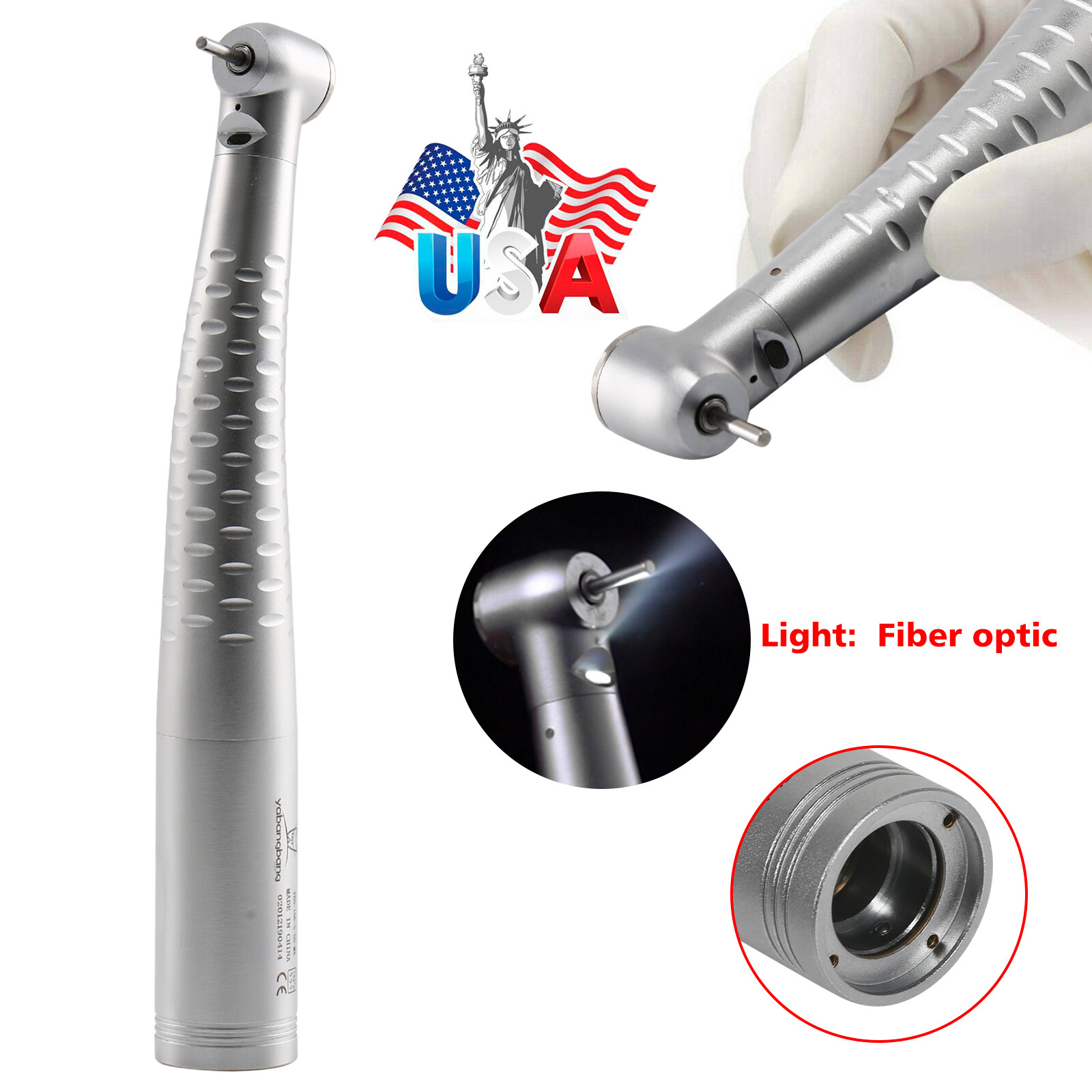 Yabangbang Dental Fiber Optic LED High Speed Handpiece Fit KaV Coupler YB6/YD6