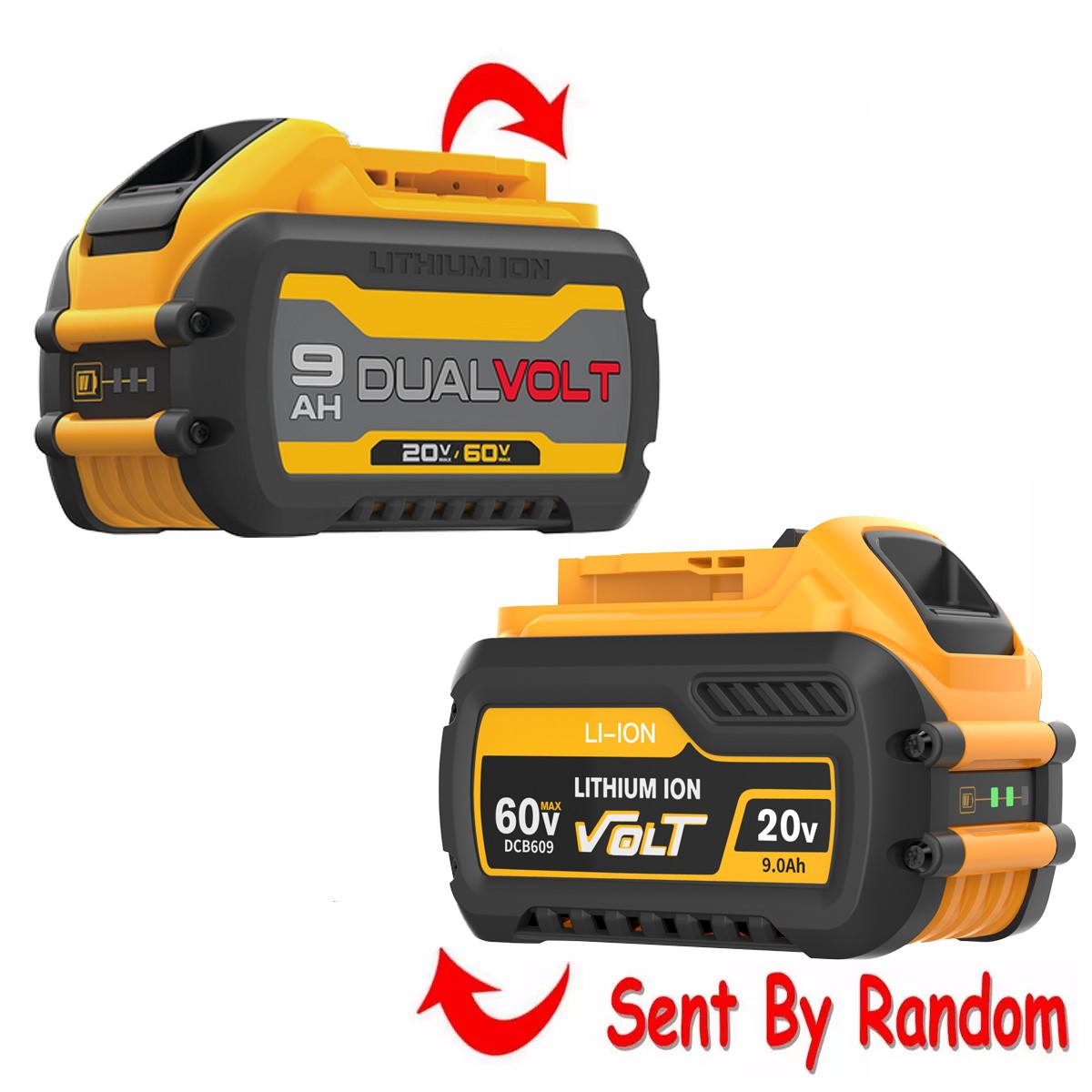 2Pack 12.0AH DCB609-2 For DEWALT DCB206 20V/60V MAX FLEXVOLT Lithium-Ion Battery