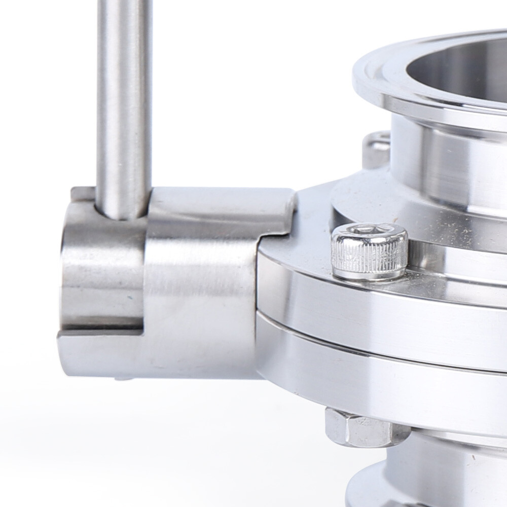 3 Inch Tri Clamp Clover Butterfly Valve Sanitary Butterfly Valve Stainless Steel