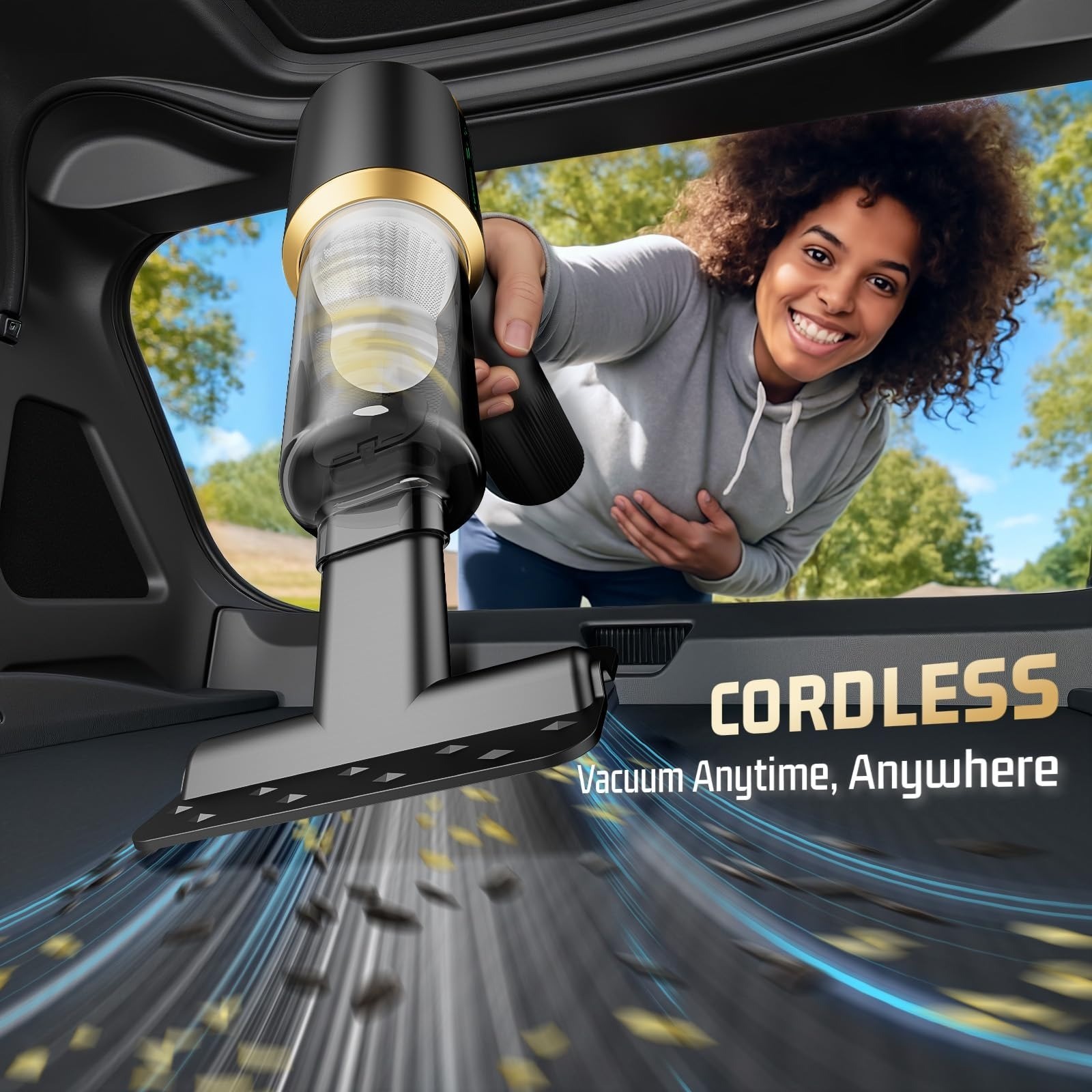 Cordless Handheld Vacuum Cleaner with HEPA Filter & 16000Pa Suction