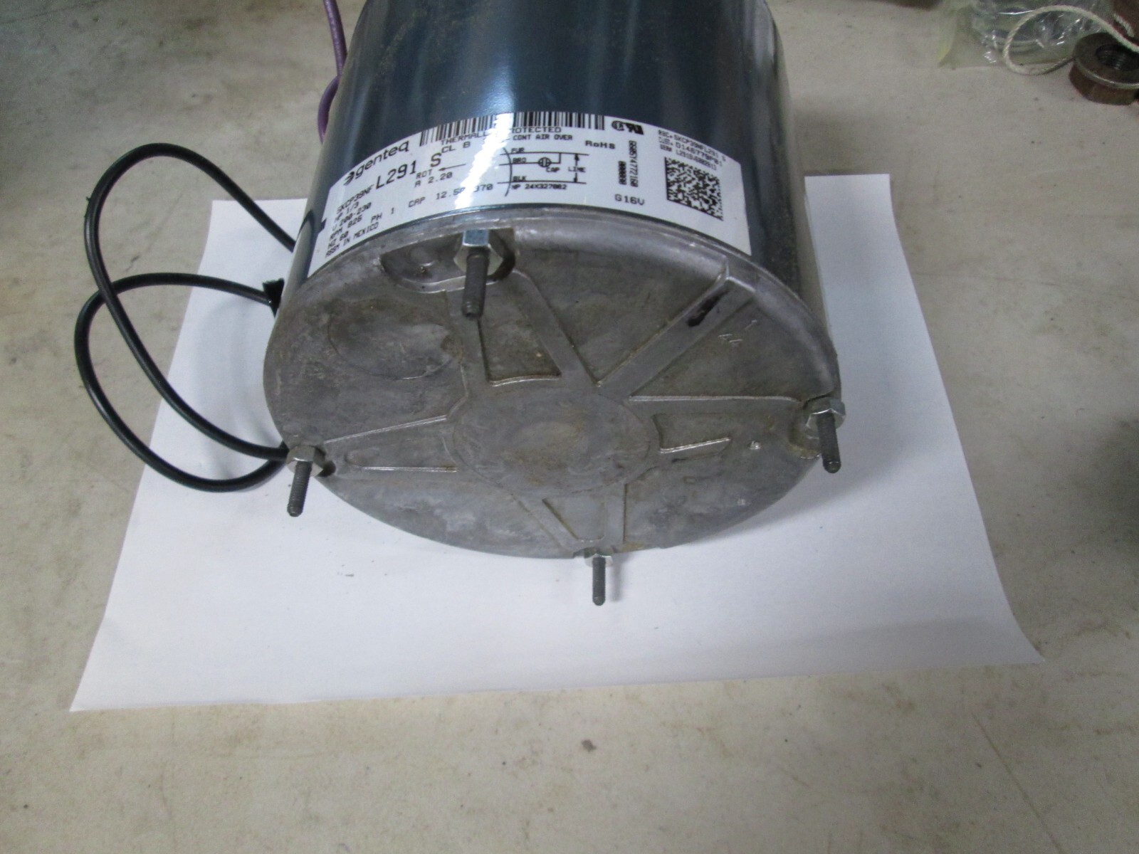 1/3 HP TRANE MOT04037 D146779P01 GE 5KCP39NFL291S CONDENSER FAN MOTOR 825 RPM