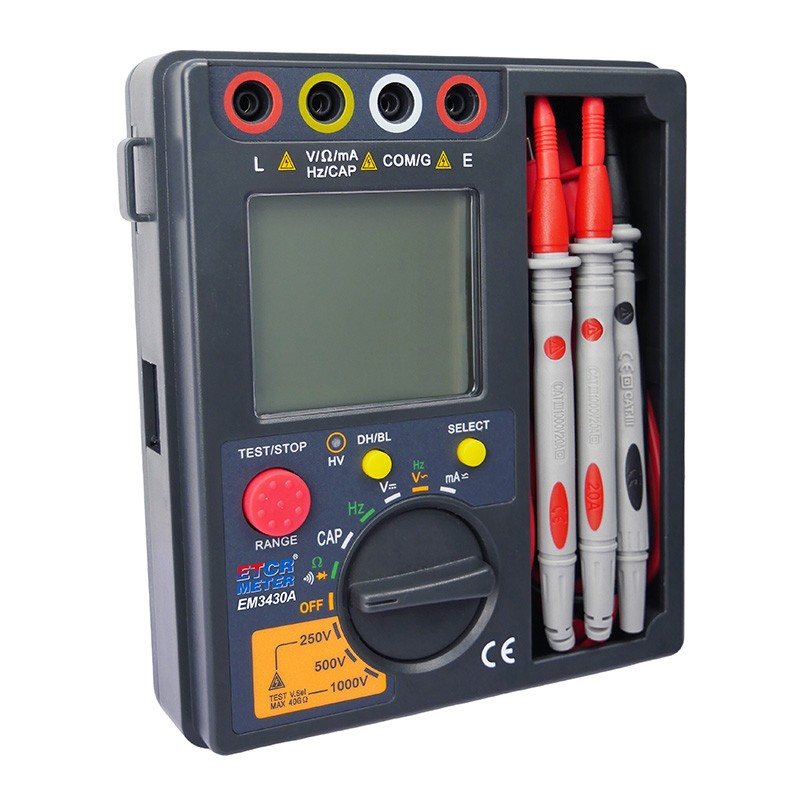 EM3430A High Voltage Insulation Resistance Multimeter 0.25MΩ~40GΩ New