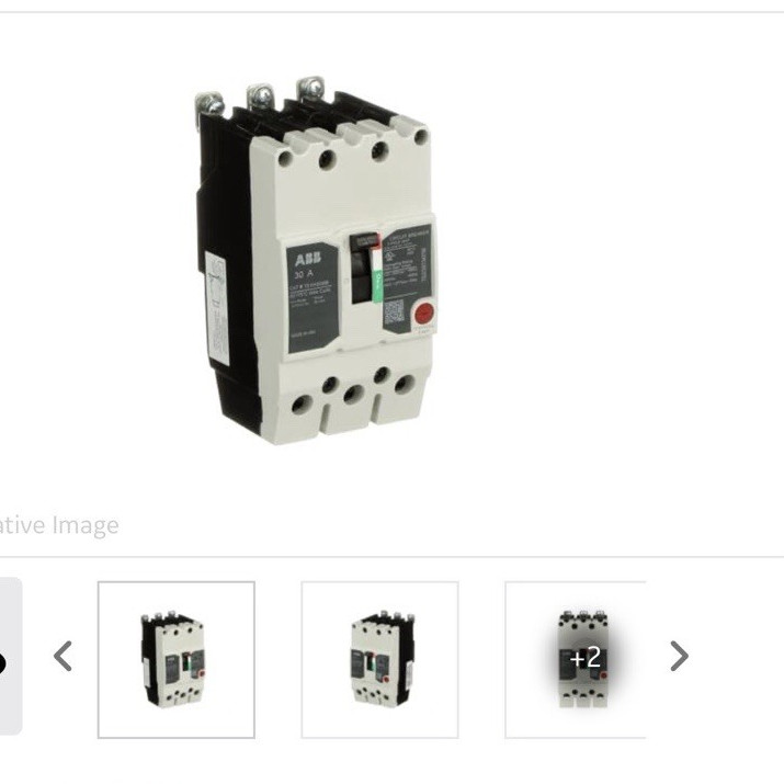 ABB TEYH3030B Molded Case Circuit Breaker 3P 30A 480Vac Bolt-On 2-Pack