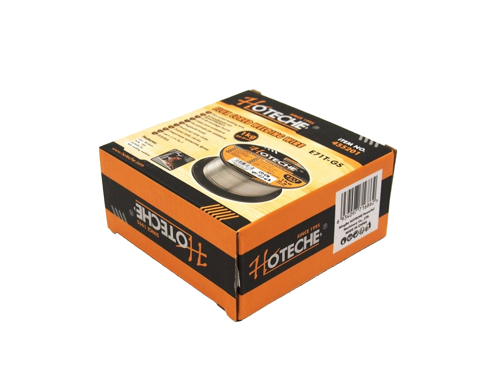 Lot of (2) E71T-GS 0.030 in. 0.8mm Flux Core Welding Wire 2.2 lb Roll 455201