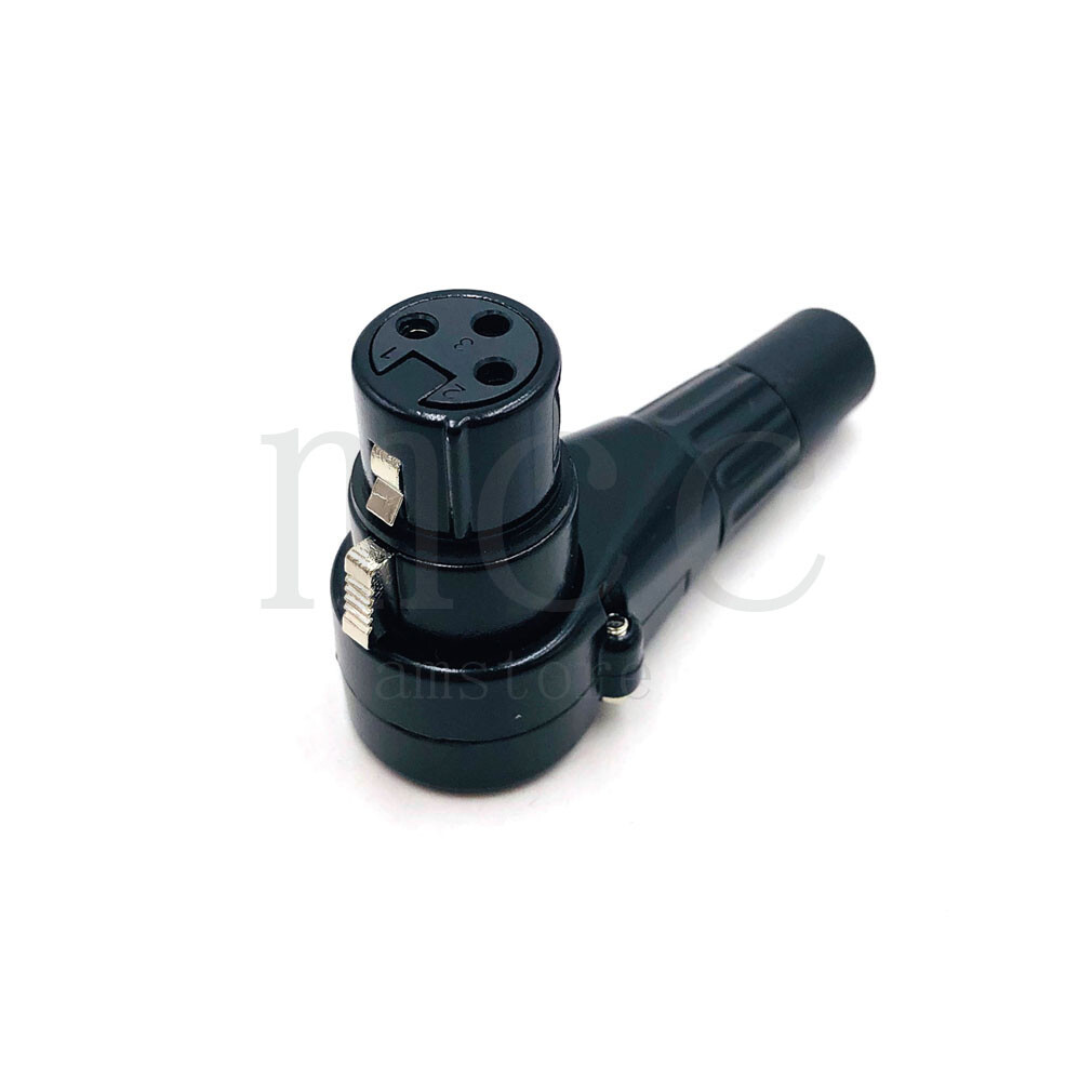 3 Pin XLR Male/ Female Jack Mic Cable Right Angle 90 Degree Audio Wire Connector