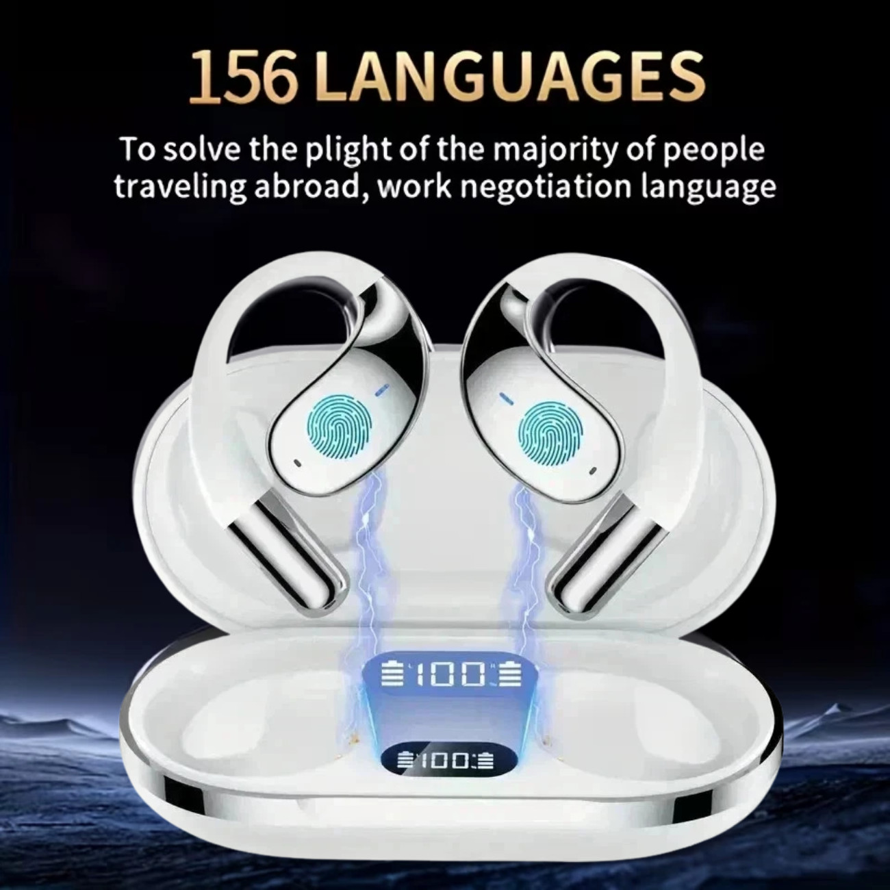 Real Time AI Language Translator Earbuds, 3 in 1 Wireless Earbuds with 150+ w