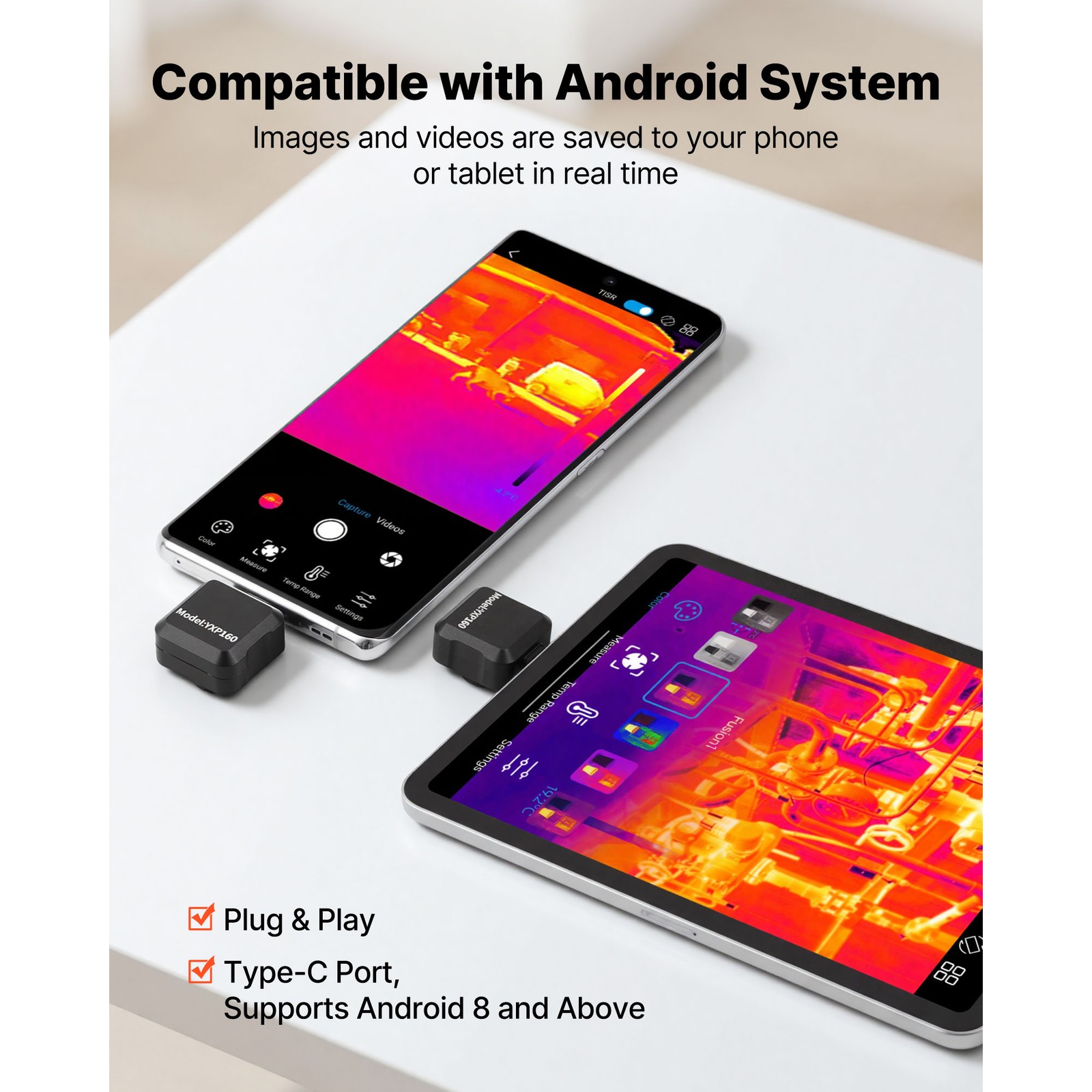 Uimoso Thermal Imaging Camera for Android with 320×240 High-Resolution Display