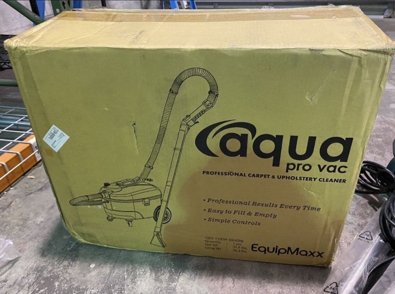 Aqua Pro Vac- Portable Carpet Cleaning Spotter, Auto Detailing