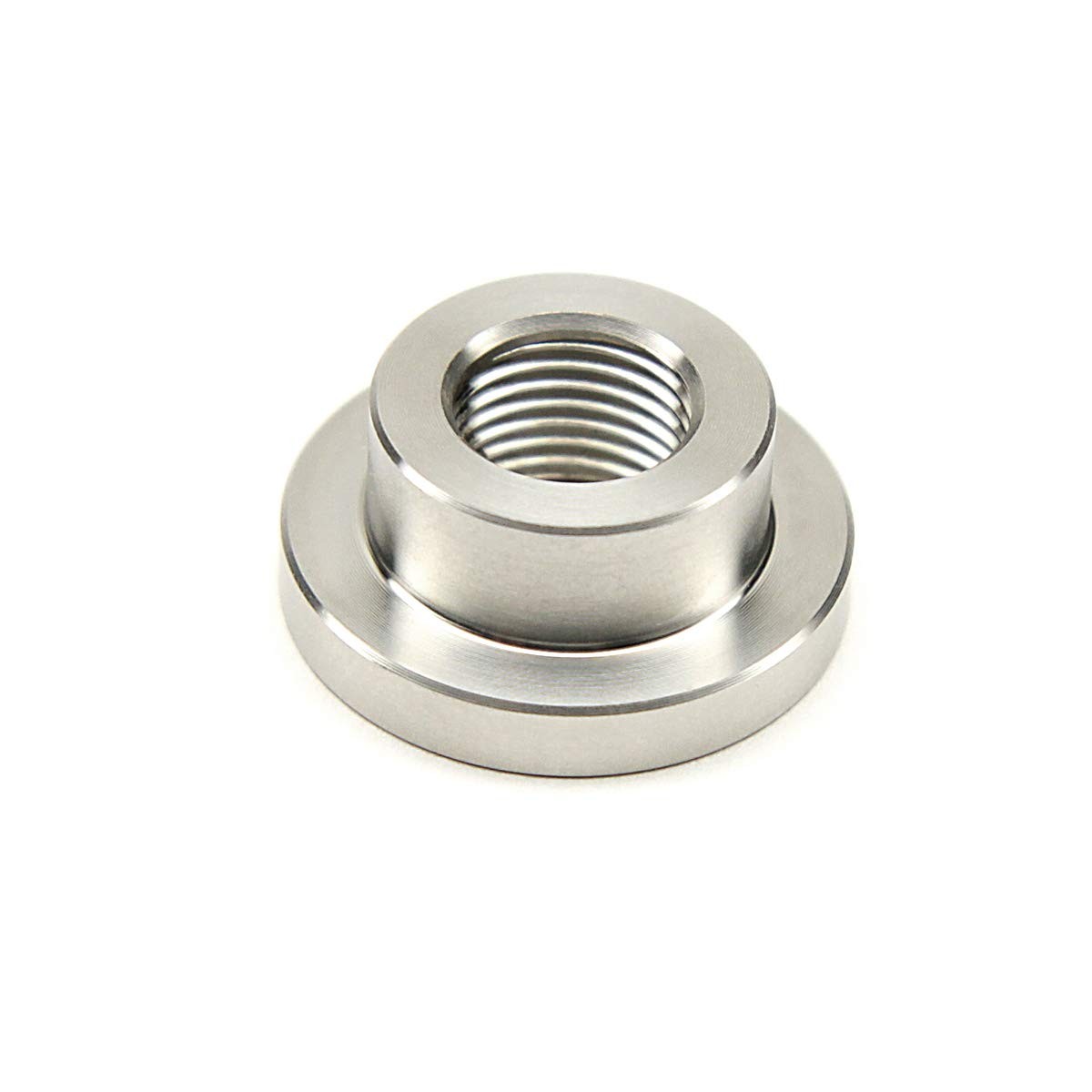 1/8” NPT Female Weld Bung – 304 Stainless Steel Stepped 1/8″, Clear