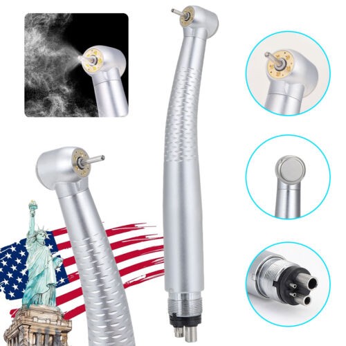 Dental 5 O-LED High Speed Handpiece Push Button with 5 Water Spray 4 Holes