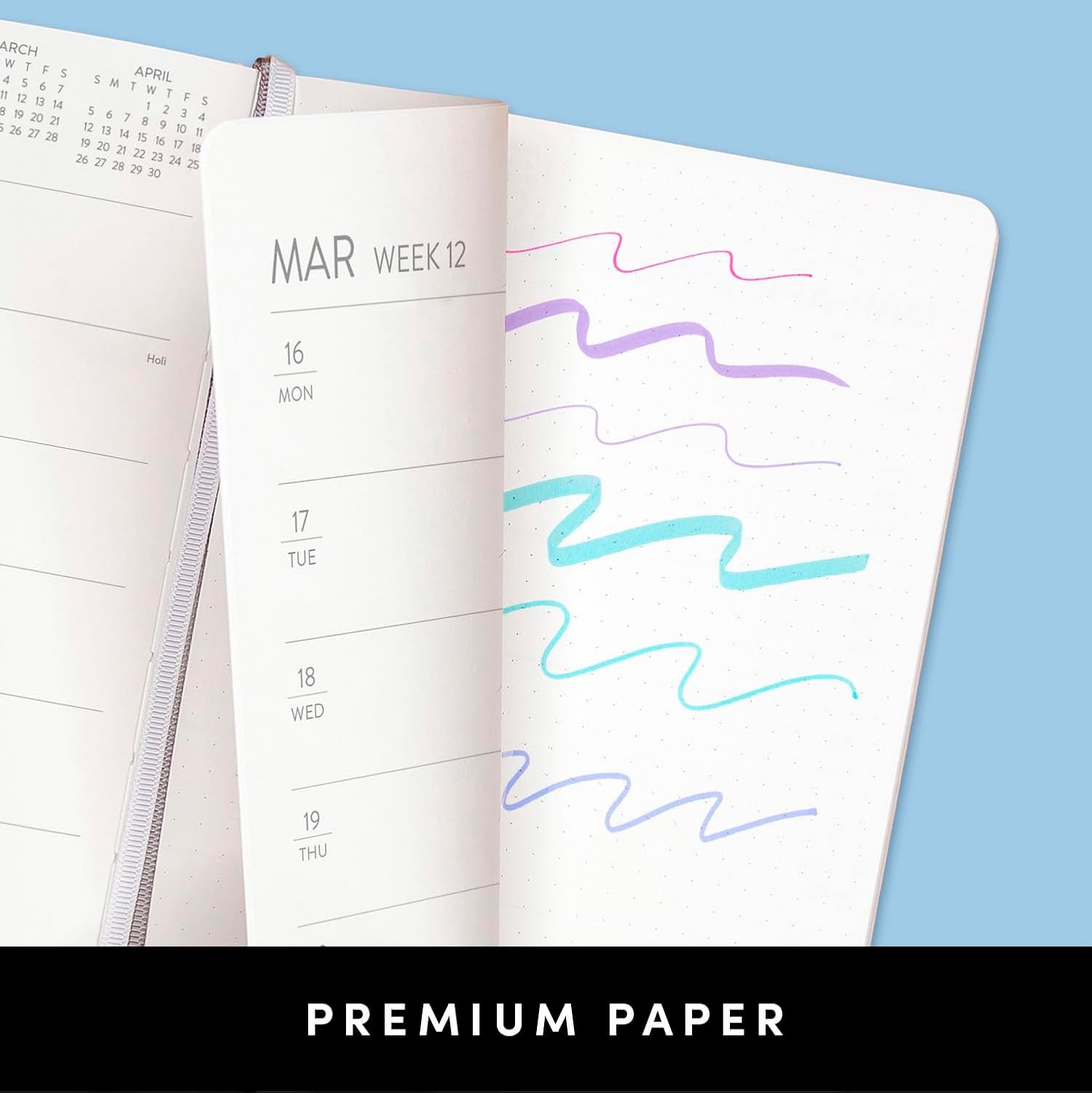 PAPERAGE 2026 Weekly & Monthly Planner, 12 Months (January 2026 – December 2026)
