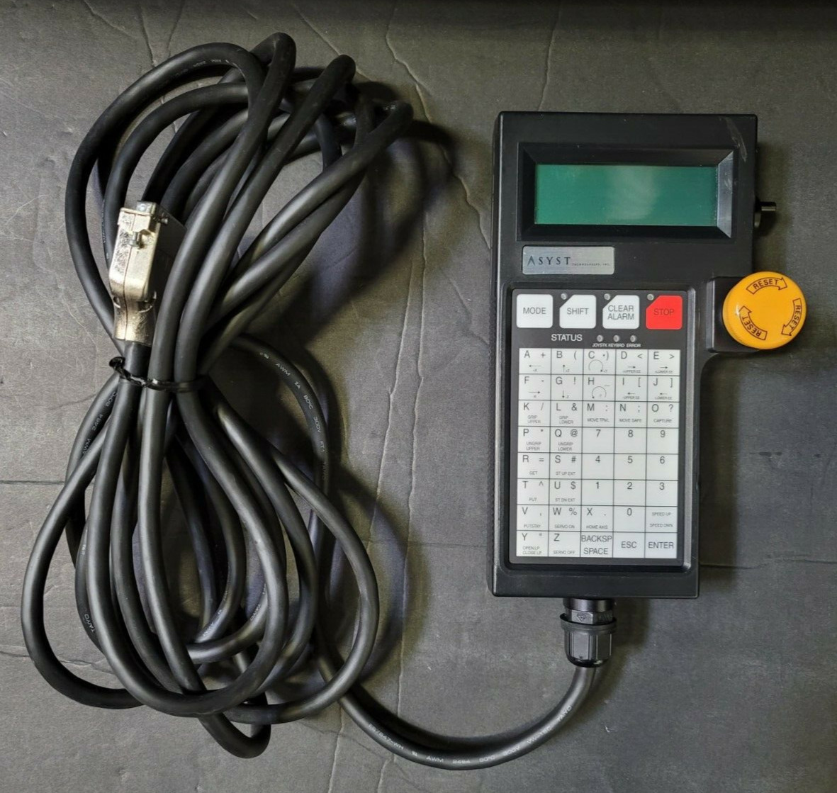 AS IS Asyst SB-731, RT13-5CJ-304-BKcsy Robot Pendant Controller UNTESTED