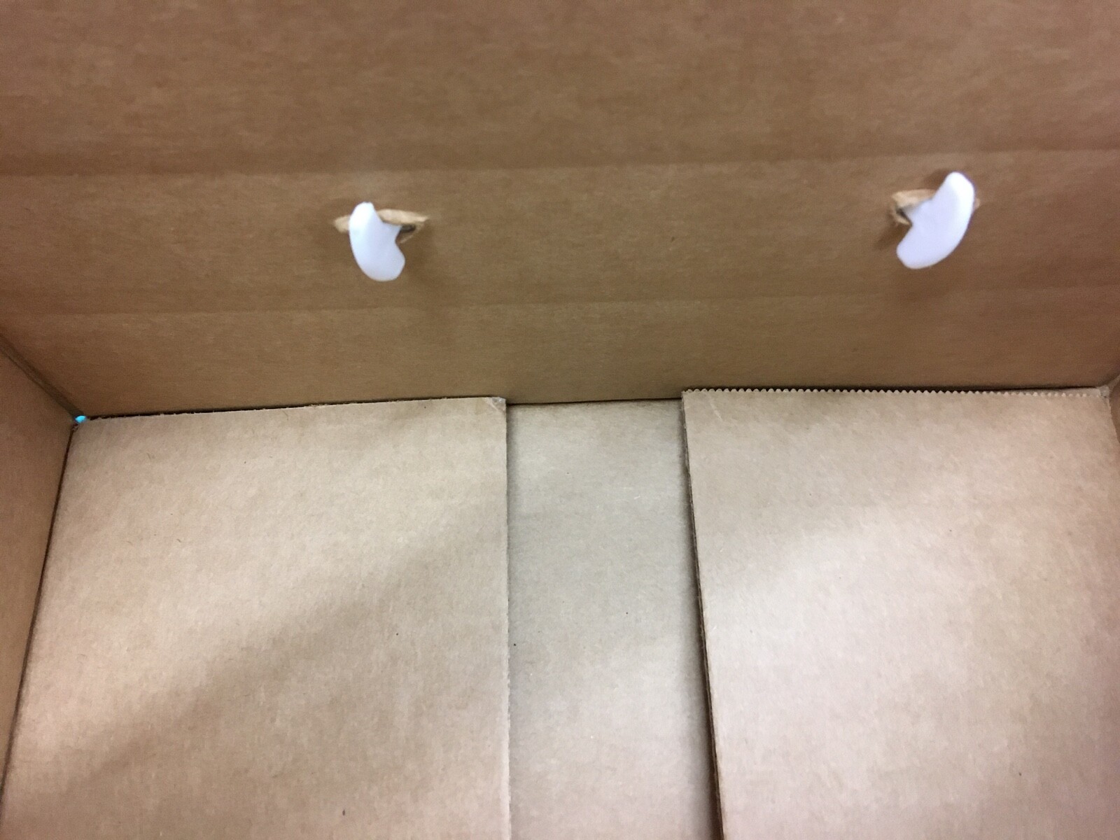 45 Heavy Duty 6.75″ Cardboard Box Handles Plastic Carry Shipping 45 lbs White 7″